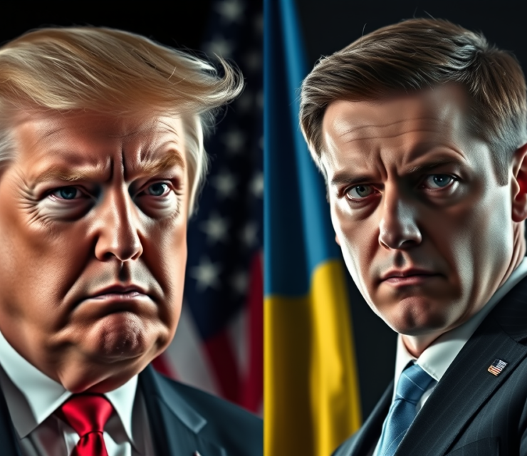 Desafios na Relação EUA-Ucrânia: Trump e Zelensky em Foco